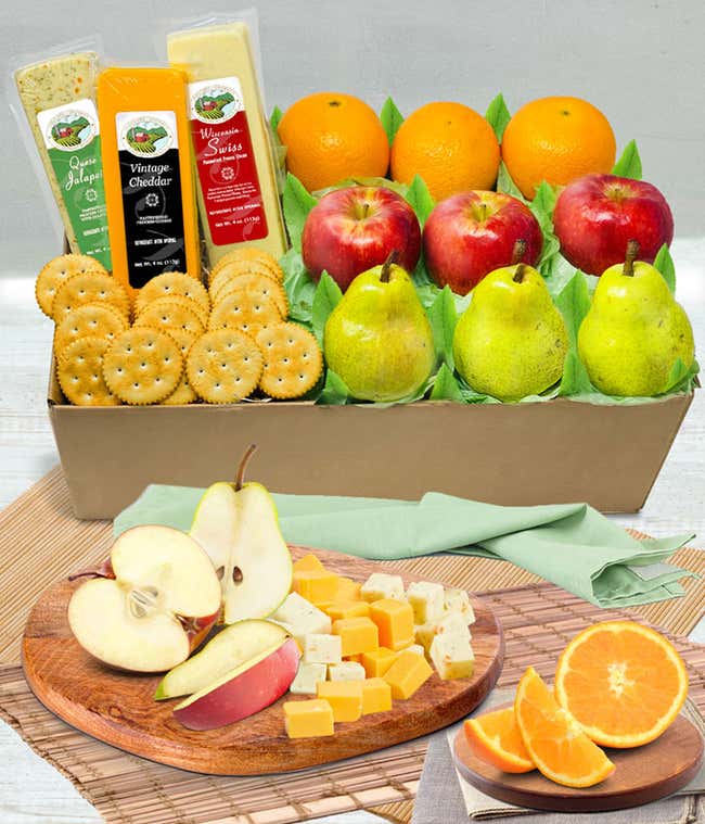 Premier Fruit &amp; Cheese Gift