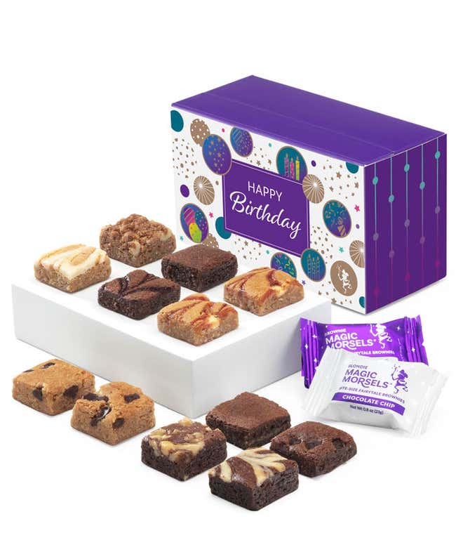 Happy Birthday Dozen Fairytale Brownie &amp; Blondie Morsels