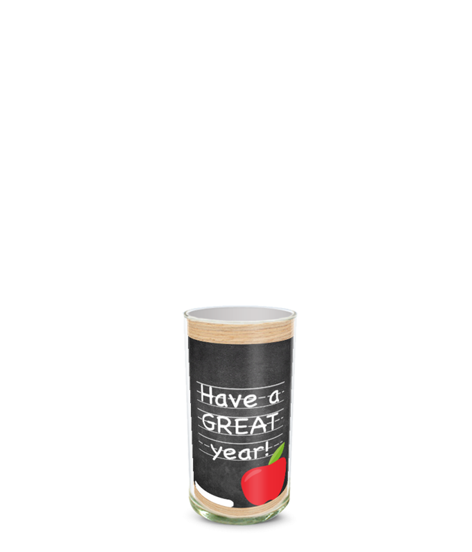 Partial image of Custom Photo Vase without flowers.